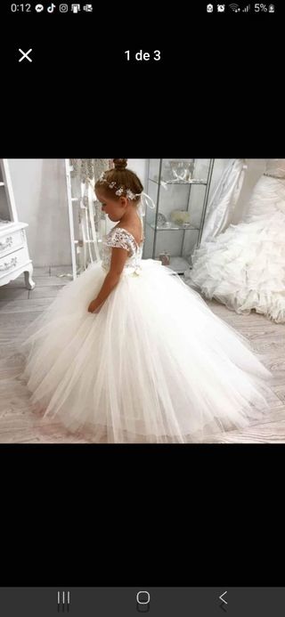 Vestido niña paje boda/comunión T.90 y T.100