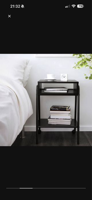 Mesa auxiliar IKEA Setskog negra