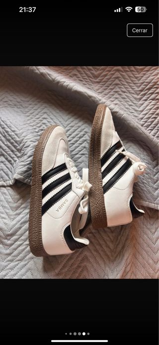 Tenis Adidas Samba Blancos y Negros