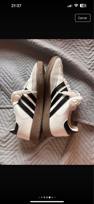 Tenis Adidas Samba Blancos y Negros