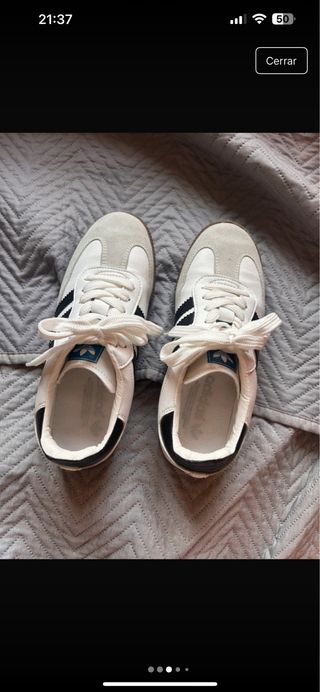Tenis Adidas Samba Blancos y Negros