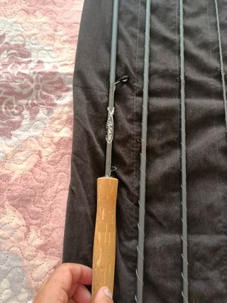 Caña de pescar 10'8 3/4 WT marca Flyfish'ING