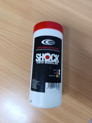 Cinta Manillar Bompar Shock Silicona amarilla.