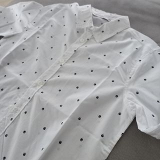 Camicia ragazzo bianca con teschi 12-13 anni