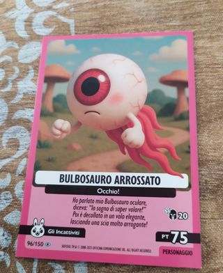 Carta Bulbosauro Arrossato n. 96/150