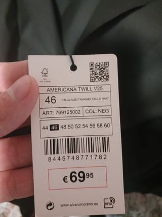 Traje Negro Alvaro Moreno Nuevo
