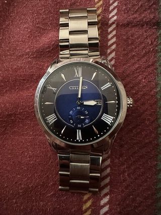 Orologio Citizen Eco Drive Uomo Blu/Argento 