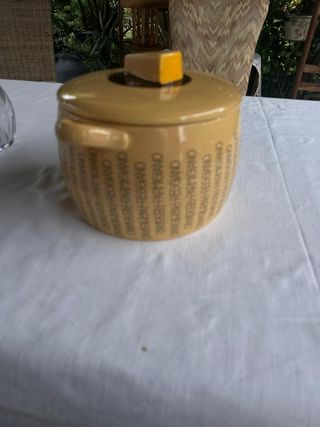 Formaggiera/Biscottiera Ceramica Vintage
