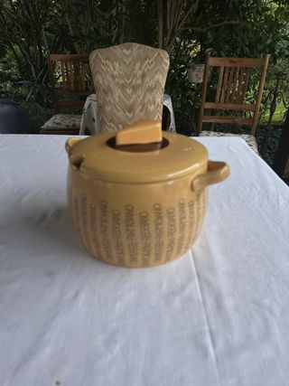 Formaggiera/Biscottiera Ceramica Vintage