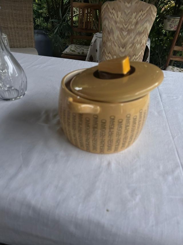 Formaggiera/Biscottiera Ceramica Vintage