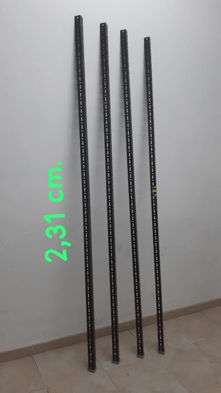 Ángulos para estanterías metálicas (4 unidades)
