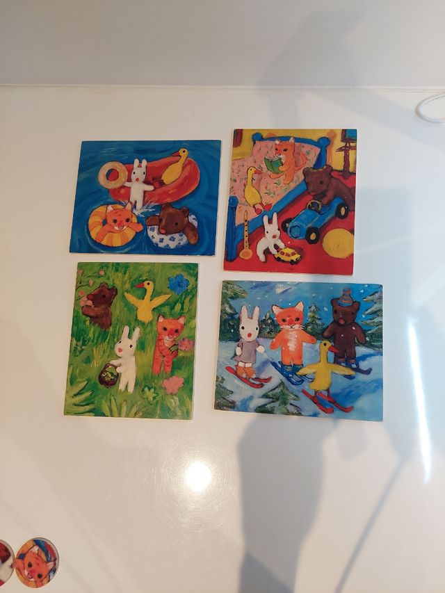 Puzle madera buscar animales idénticos