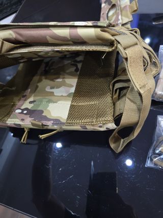 Chaleco Táctico Militar Airsoft Camuflaje + bolsa 