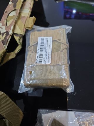 Chaleco Táctico Militar Airsoft Camuflaje + bolsa 