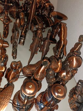 Lote figuras metálicas mecheros