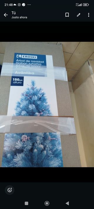 Árbol de Navidad EROSKI Avántika 150cm