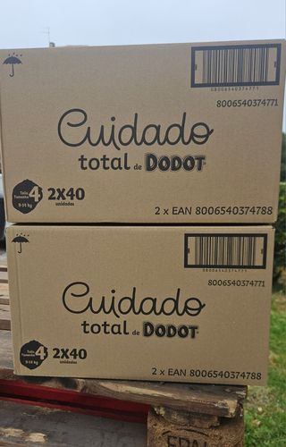 160 fraldas(2x80) Dodot Cuidado Total t4
