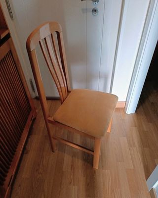 6 Sillas de Comedor Madera Beige