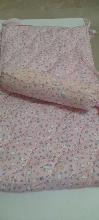 Colcha cuna + chichonera y cojín