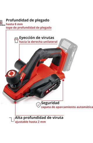Cepillo eléctrico inalámbrico Einhell 18V