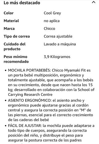 Mochila Porteo Ergonómica Chicco