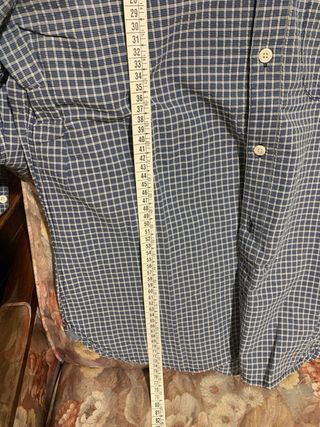 Camicia uomo Woolrich a quadrettini blu