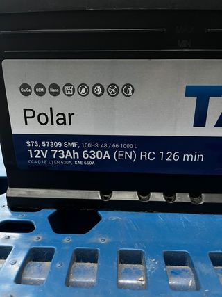 Batería Coche Polar TAB 12V 73Ah 630A