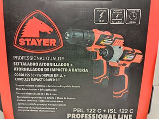 Set Taladro & Atornillador de impacto Stayer+acces
