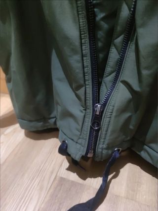 Abrigo Zara Mujer Verde Oliva con Forro