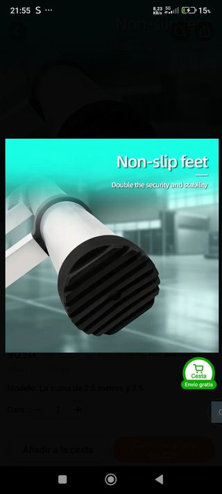 Escalera telescópica 5 metros