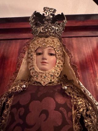 Virgen del Carmen de vestir antigua