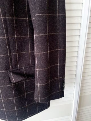 Americana Ermenegildo Zegna Marrón Cuadros