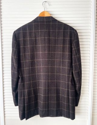 Americana Ermenegildo Zegna Marrón Cuadros