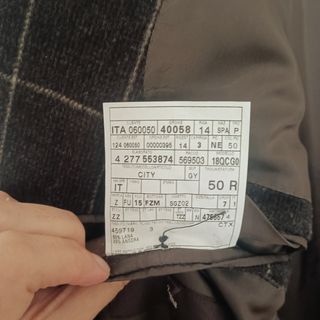 Americana Ermenegildo Zegna Marrón Cuadros