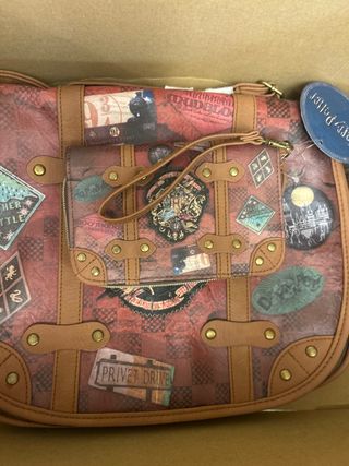 Bolso Harry Potter Marrón y Rojo