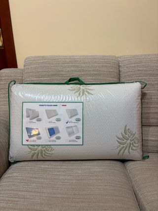 Cuscino guanciale in memory foam aloe vera H15