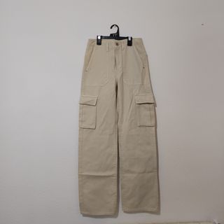 Pantalón Cargo Pull&Bear Beige Talla 32