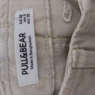 Pantalón Cargo Pull&Bear Beige Talla 32