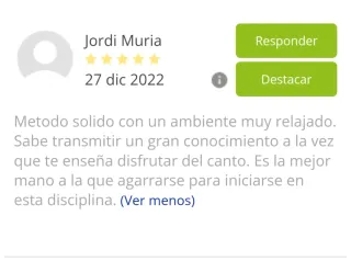 CURSO INTENSIVO DE CANTO EN VALENCIA