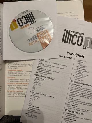 Illico 1 A1 Libro Francés y Cahier
