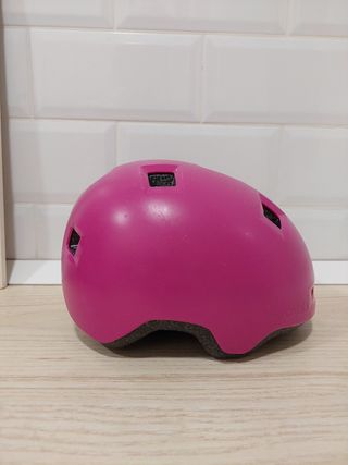 Casco rosa Oxelo Talla XS niña bici patín