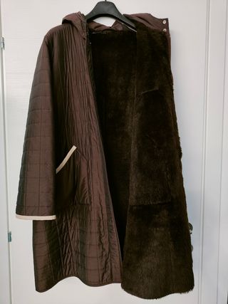 Cappotto marrone con interno in pelo