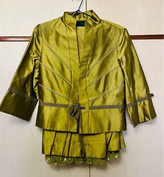 Conjunto de vestido verde