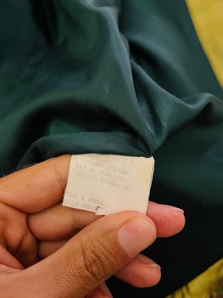 Conjunto de vestido verde