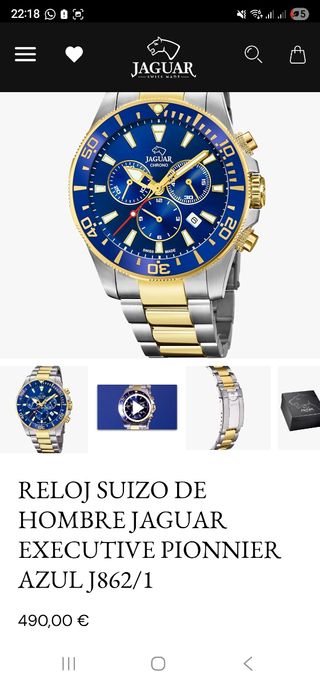 Reloj Jaguar Executive Pionnier Azul J862/1