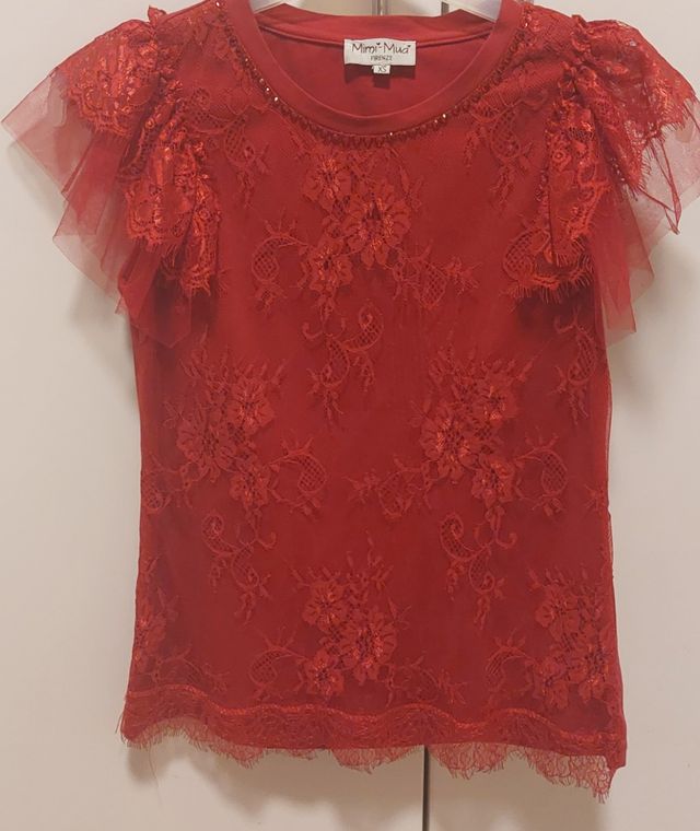 Maglia Mimi Muà rossa taglia XS