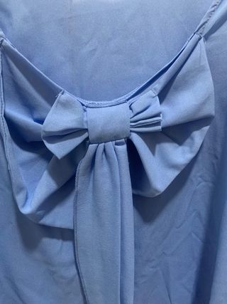 Blusa azul manga 3/4