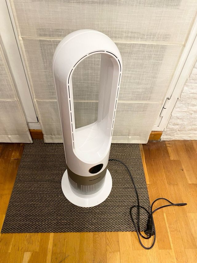 Ventilador Senmeo Plata y Blanco
