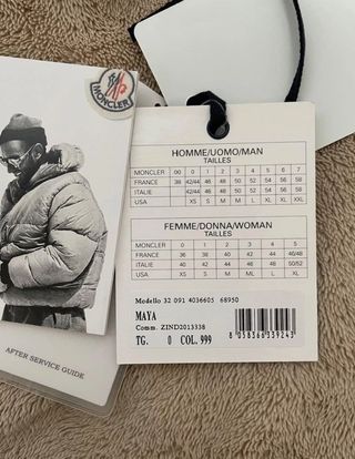 Chaqueta Moncler Negra Brillante