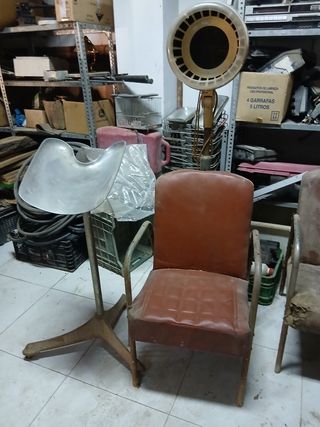 Secador sillón lavacabezas vintage